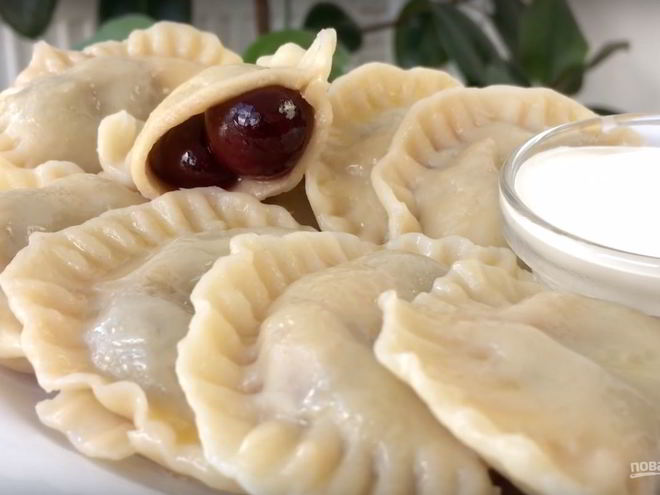Рецепт вареников с вишнями