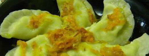 вареники с яйцом, зеленью и сыром фета. Шаг 7