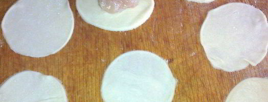 заварные пельмешки с куриным мясом. Шаг 5