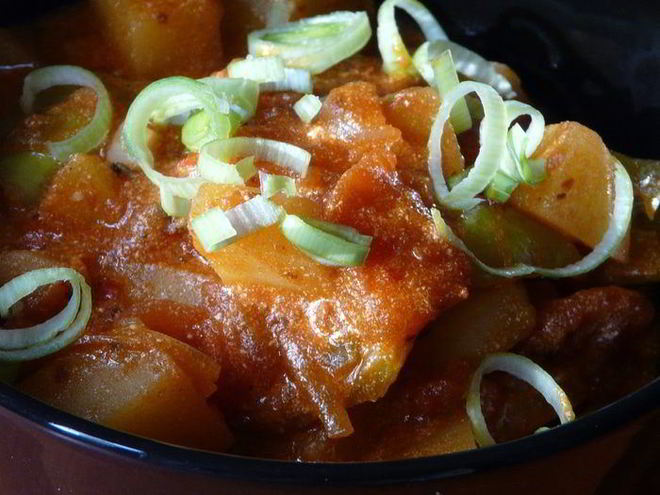 Рецепт бхаджей — индийского жаркого из овощей со специями