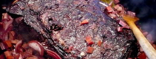 квашеное жаркое с клецками и глазированной капустой мясо моей мечты. Шаг 10