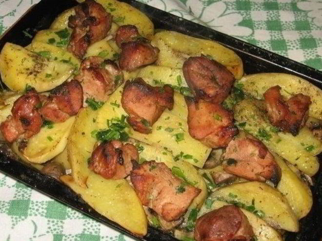 Рецепт слоеного жаркого