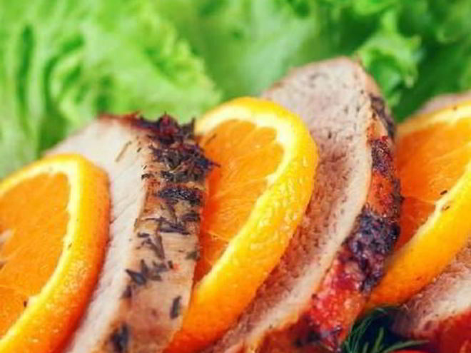 Рецепт свиного жаркого с апельсинами