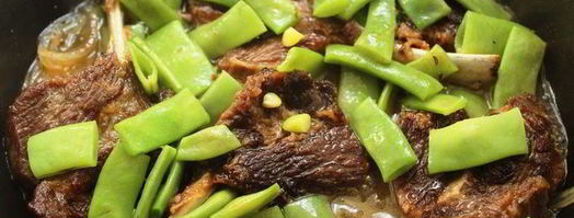 жаркое из баранины с молодой фасолью в тминном соусе. Шаг 8