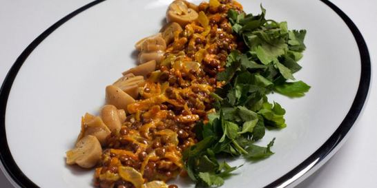 Жаркое из чечевицы