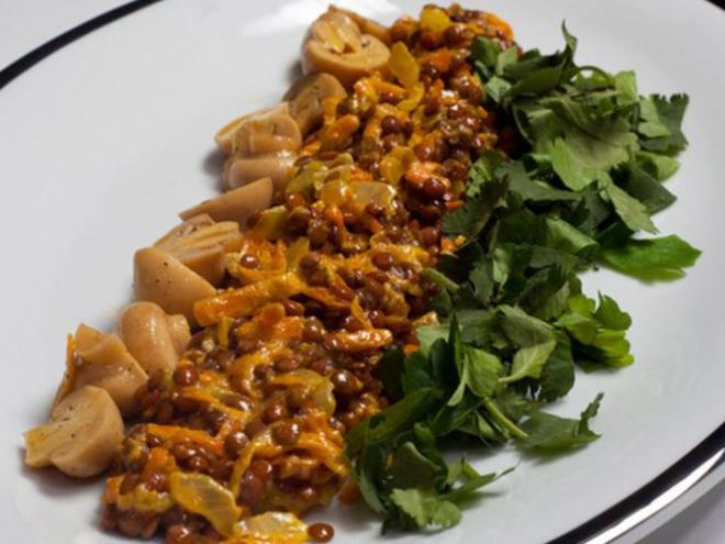 Рецепт жаркого из чечевицы