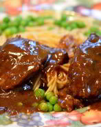 Жаркое из говядины с кофейным соусом