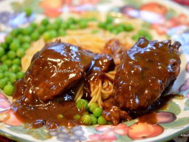 Рецепт жаркого из говядины с кофейным соусом