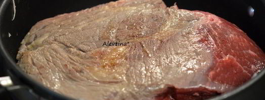 жаркое из говядины с кофейным соусом. Шаг 3