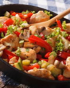 Жаркое из индейки с овощами