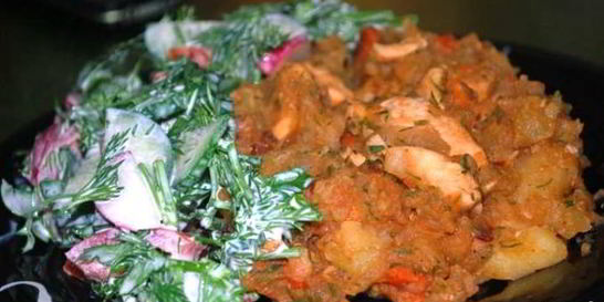 Жаркое из индейки в мультиварке