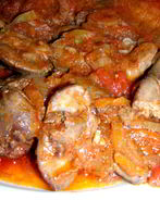 Жаркое из куриной печени
