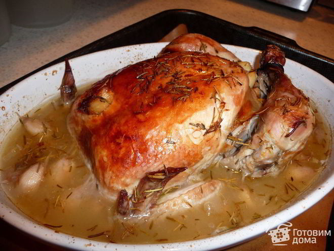 Рецепт жаркого из курицы с 40 зубчиками чеснока