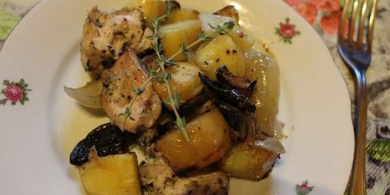 Жаркое из курицы с овощами