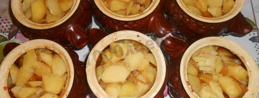 жаркое из свиных ребрышек с картошкой в горшочках. Шаг 13