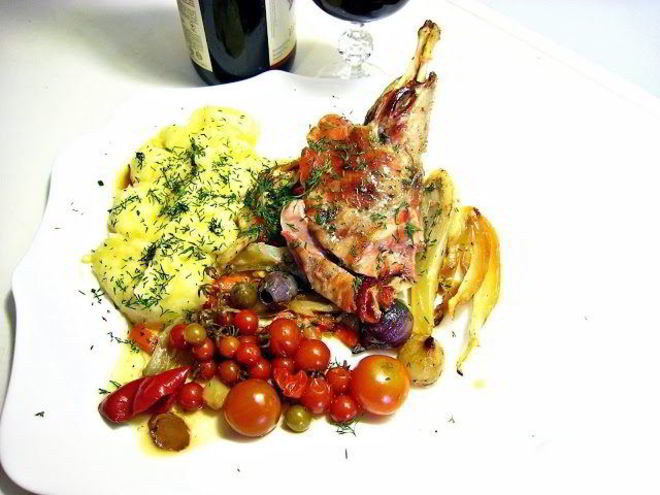 Рецепт жаркого на противне в духовке