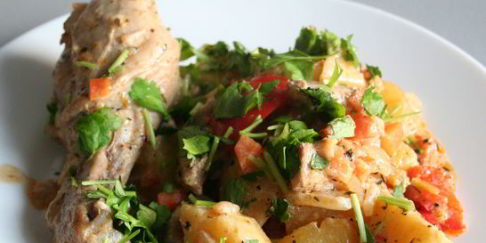 Жаркое по-домашнему с курицей