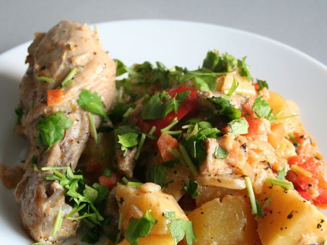 Рецепт жаркого по-домашнему с курицей