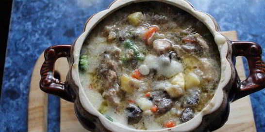 Жаркое под соусом бешамель