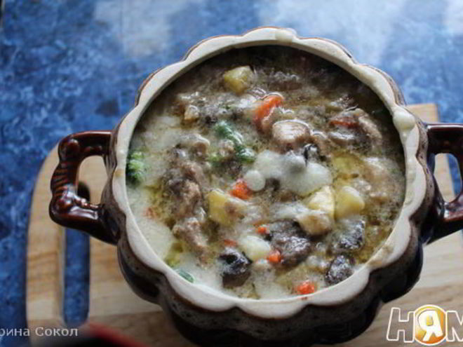 Рецепт жаркого под соусом бешамель