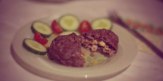 Ароматные зразы с белыми грибами и сыром