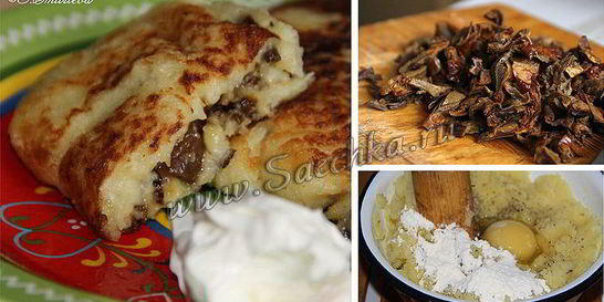 Картофельные зразы с грибами