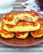 Картофельные зразы с квашеной капустой