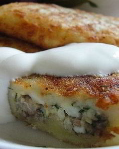 Картофельные зразы с начинкой из сардин