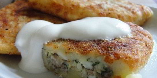 Картофельные зразы с начинкой из сардин