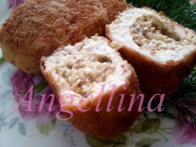 Рецепт куриных зраз с сыром и грецкими орехами