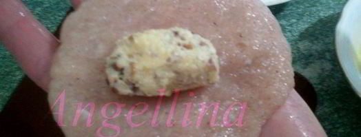 куриные зразы с сыром и грецкими орехами. Шаг 8