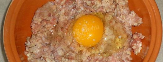 мясные зразы с луком и яйцом. Шаг 8
