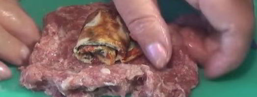 мясные зразы с омлетом. Шаг 9