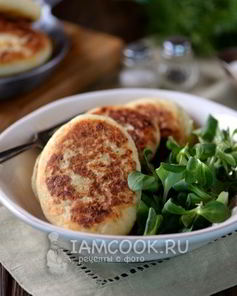 Постные картофельные зразы с грибами