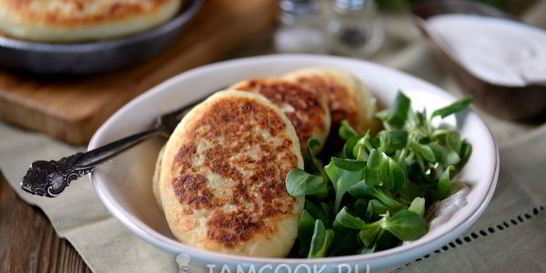 Постные картофельные зразы с грибами