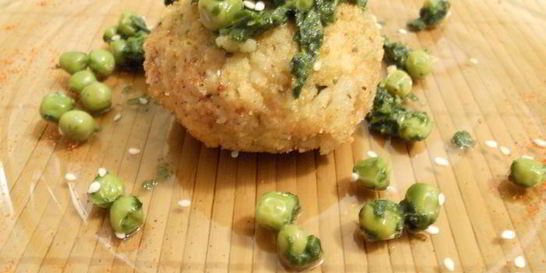 Рисовые зразы со шпинатом