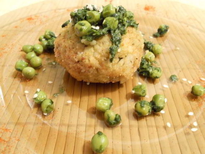 Рецепт рисовых зраз со шпинатом