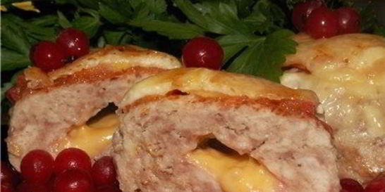 Зразы из индейки с начинкой