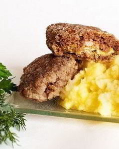 Зразы из манки с мясом