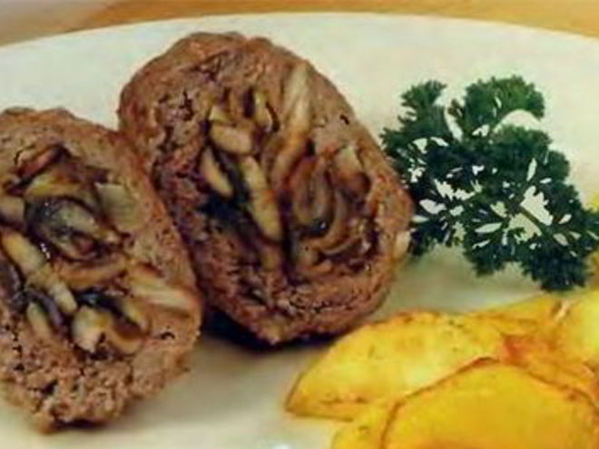 Рецепт зраз из свиного окорока с грибами