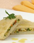 Зразы манные с омлетом и морковью