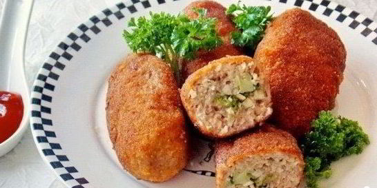 Зразы с фаршем и грибами