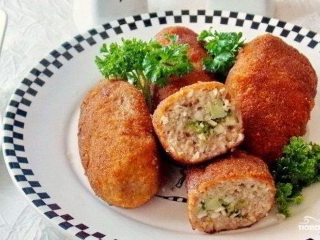 Рецепт зраз с фаршем и грибами