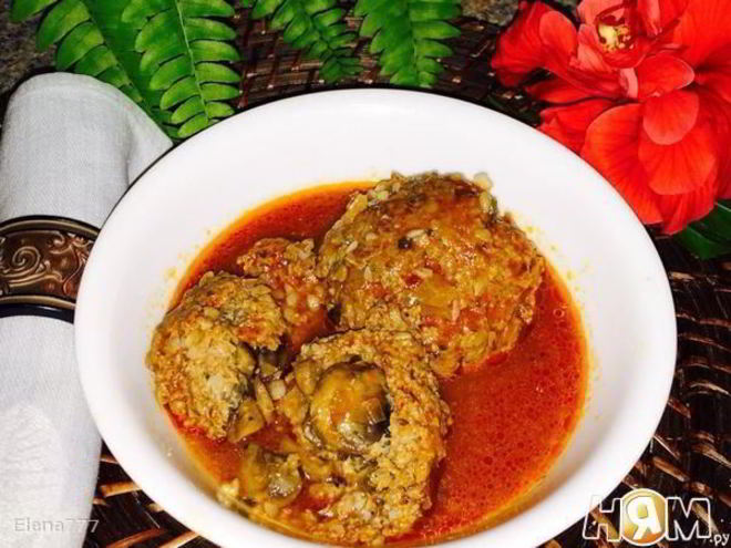 Рецепт зраз с гречкой и грибами