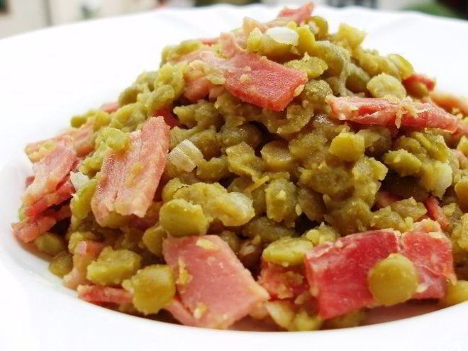 Рецепт гороховой каши с копченостями