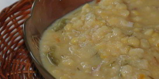 Гороховая каша с мясом