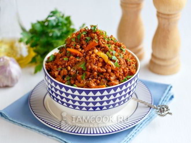 Рецепт гречки по-купечески с фаршем