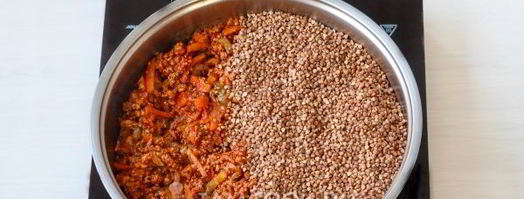 гречка по-купечески с фаршем. Шаг 11