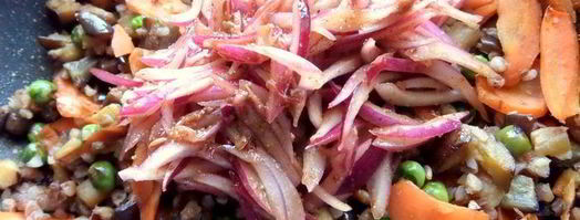 гречка с баклажаном и морковкой. Шаг 15