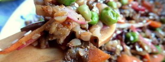 гречка с баклажаном и морковкой. Шаг 19